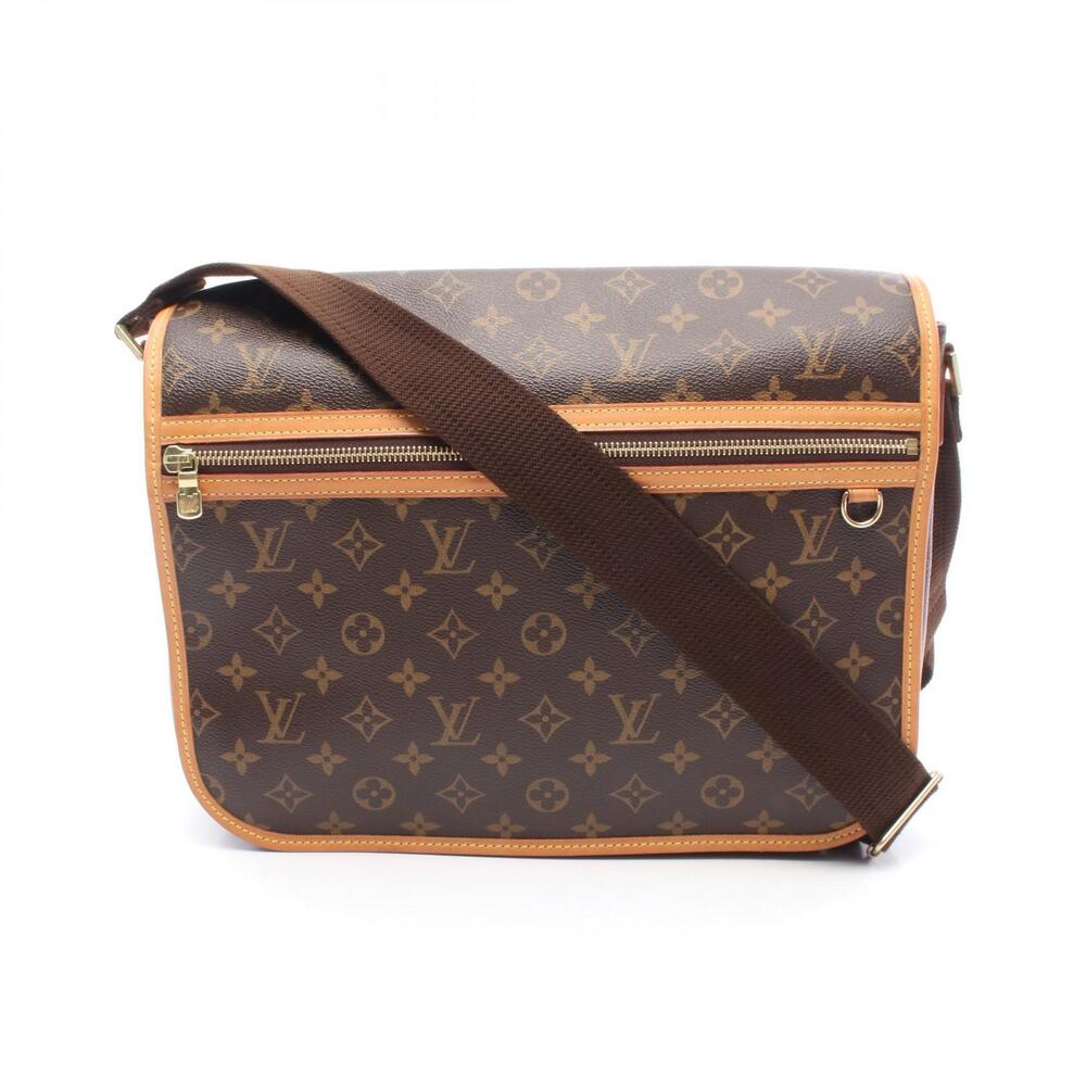 Louis Vuitton Messenger Bosphore Shoulder Bag Canvas Leather Monogram Brown